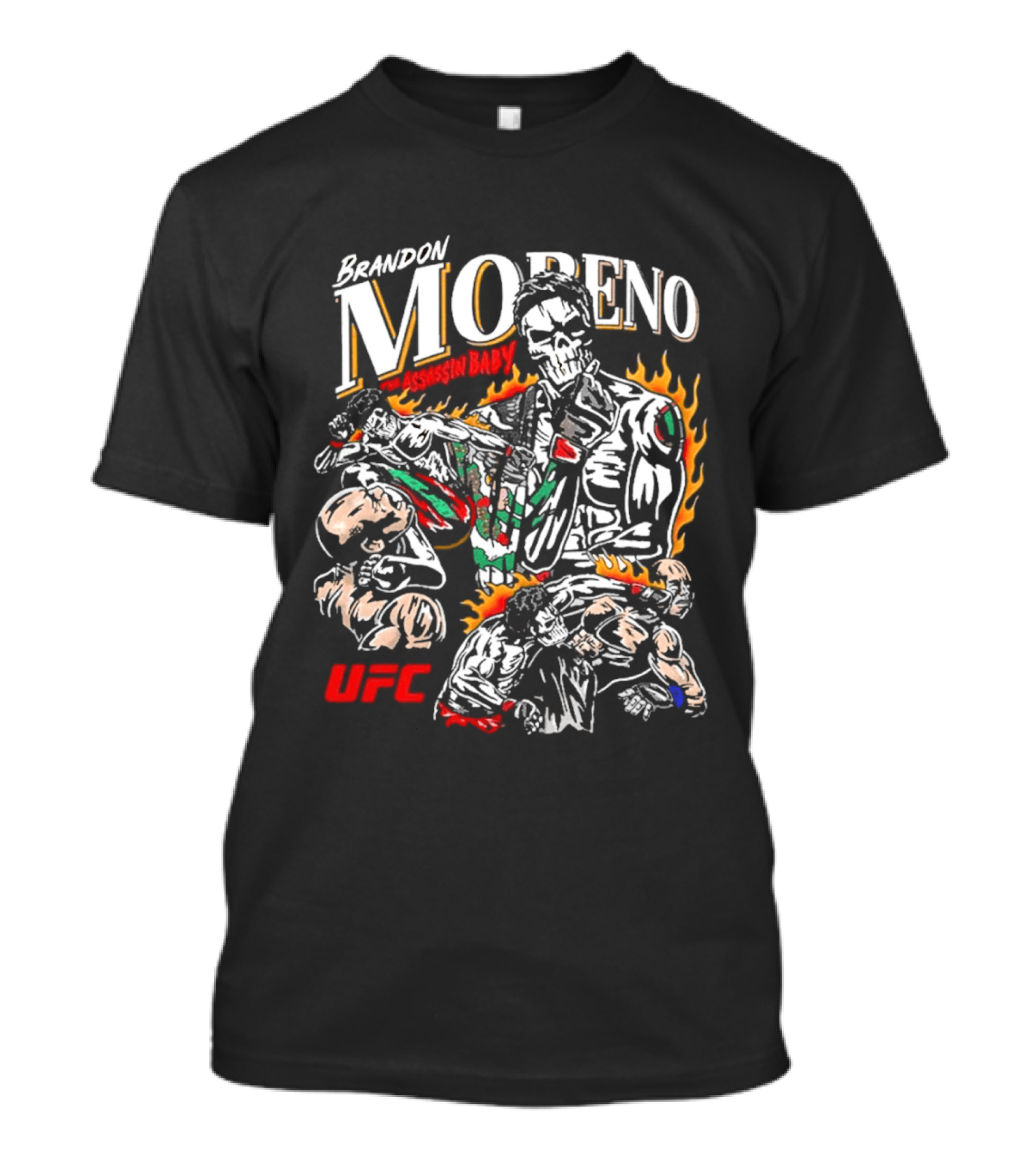 Brandon Moreno UFC Assassin Baby Flames Boxing 2026 T-Shirt