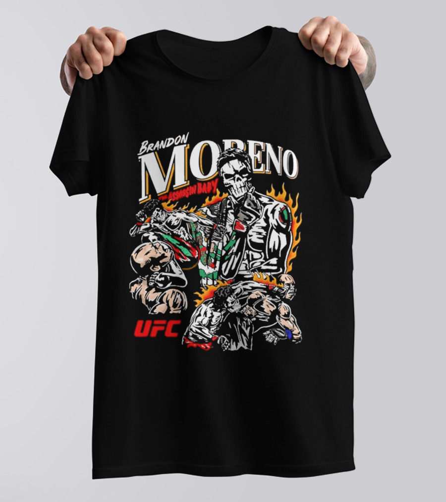 Brandon Moreno UFC Assassin Baby Flames Boxing 2026 T-Shirt