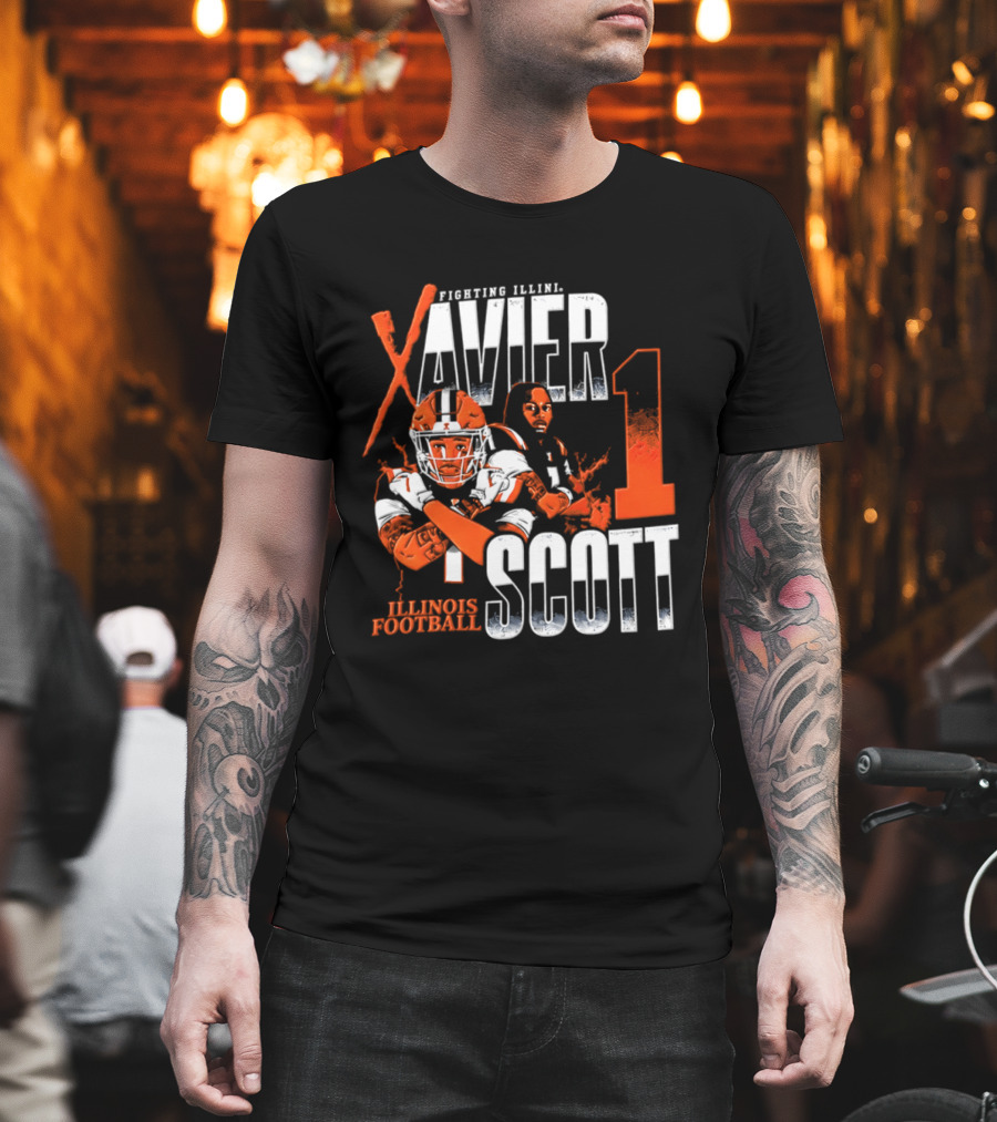 Illinois Fighting Illini Football Xavier Scott 1 T-Shirt