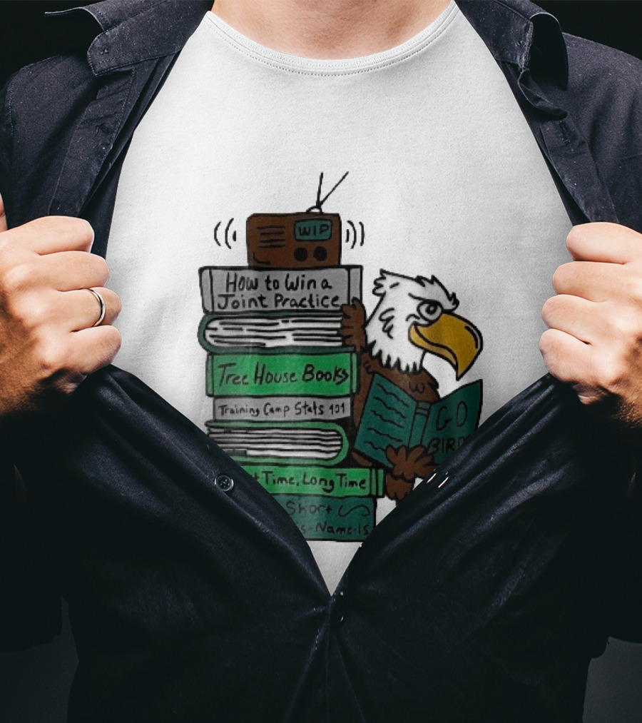 How To Win A Joint Practice Eliot Short Cartoon Eagle Go Birds Tree House Books T-Shirt