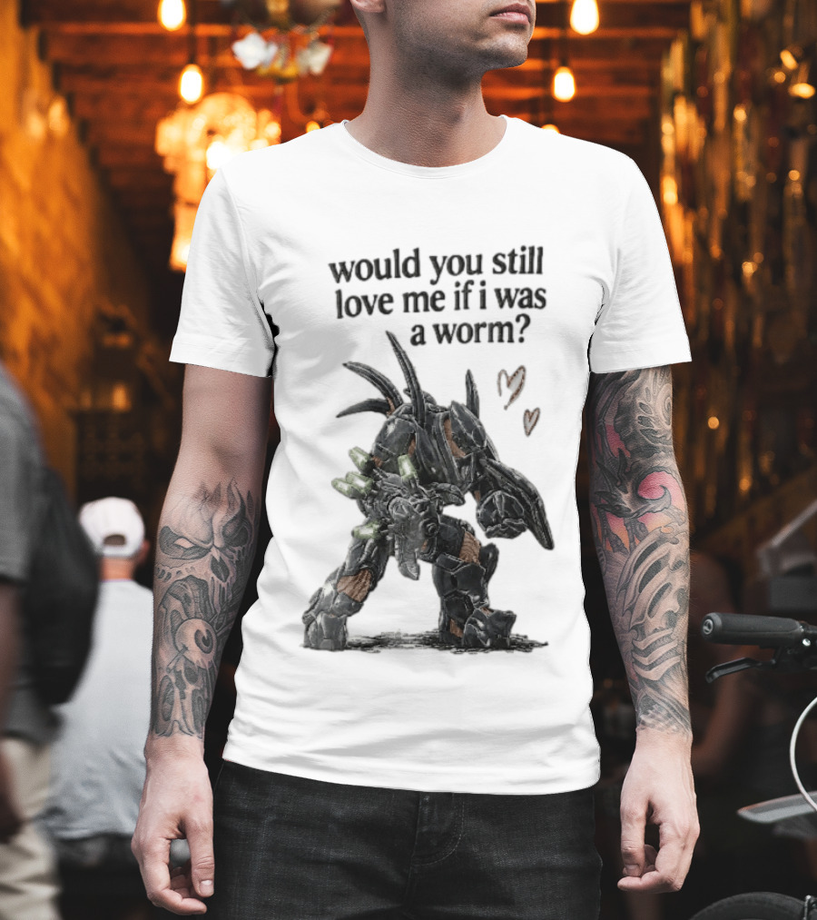 Halo Would You Still Love Me If I Was A Worm Hunter Heavy Armor Hearts T-Shirt