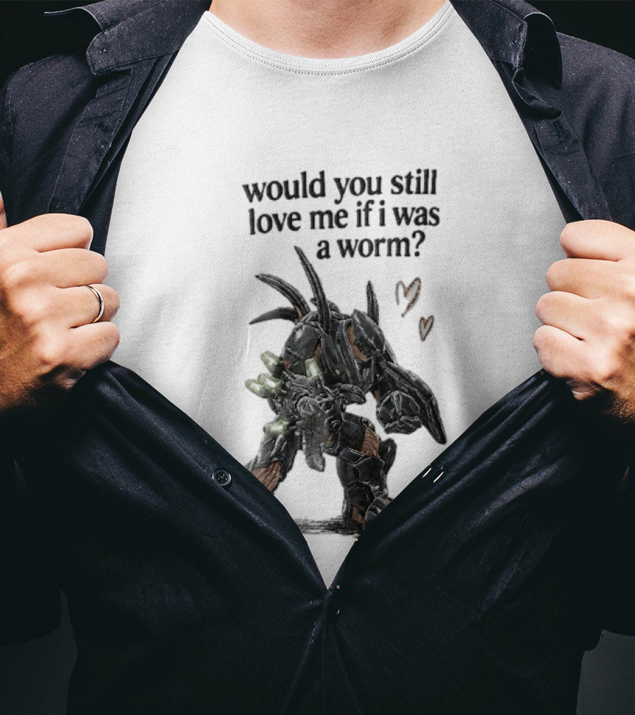 Halo Would You Still Love Me If I Was A Worm Hunter Heavy Armor Hearts T-Shirt