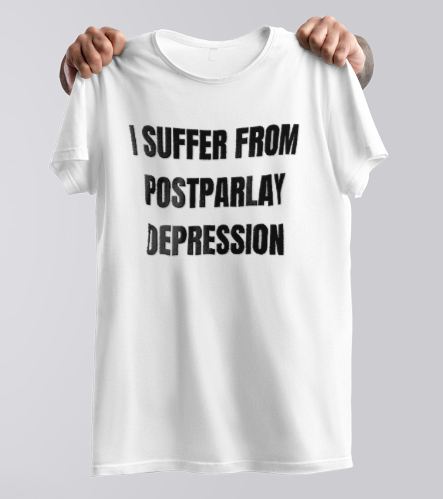 I Suffer From Postparlay Depression Sports Betting Humor T-Shirt