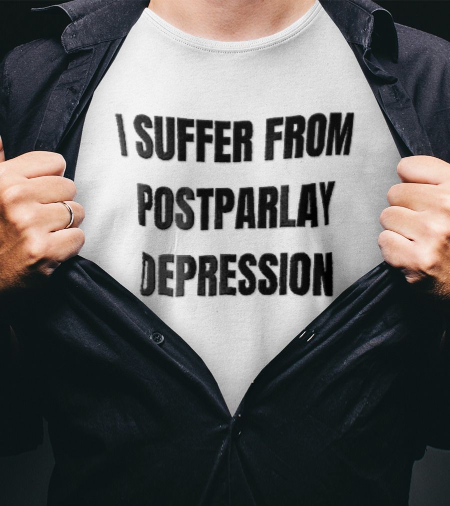 I Suffer From Postparlay Depression Sports Betting Humor T-Shirt