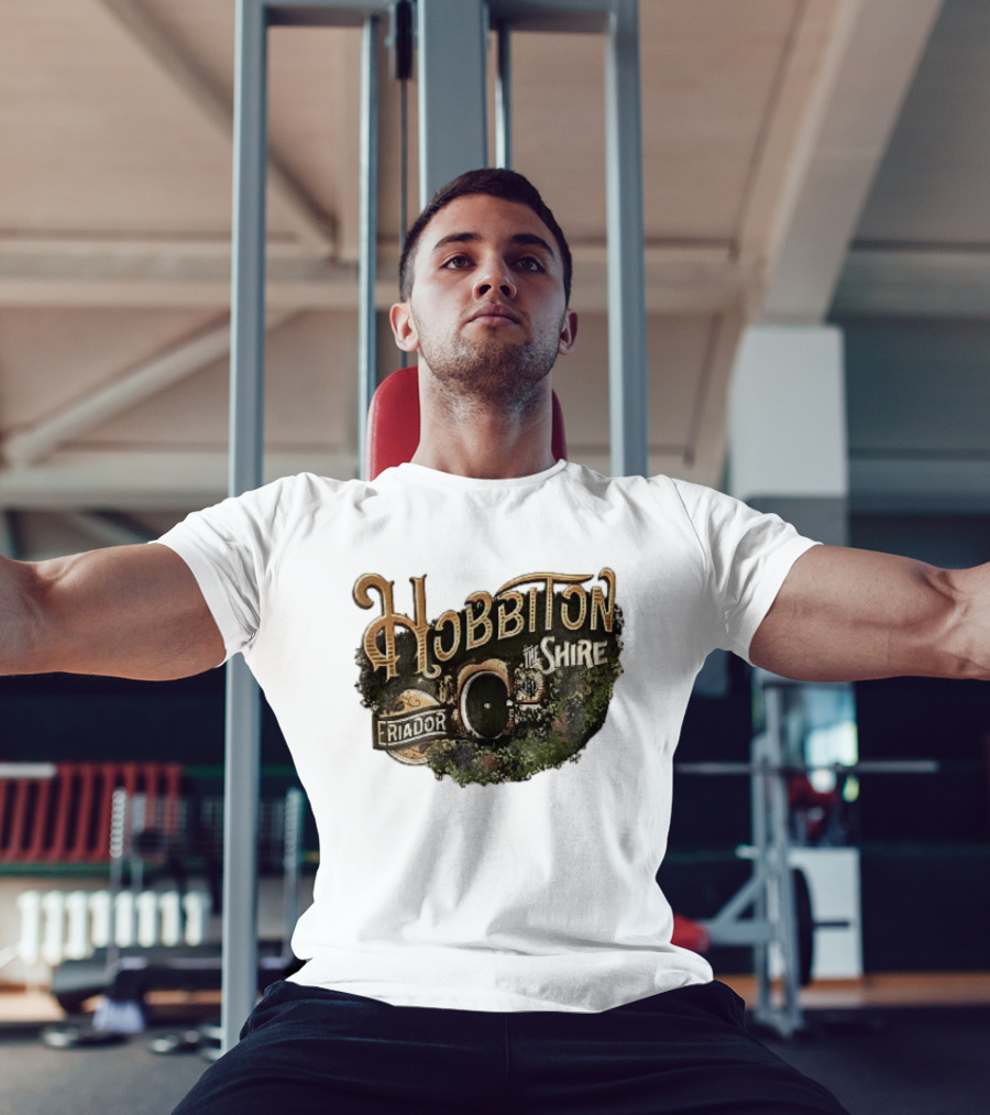Hobbiton The Shire Eriador Green Hobbit Hole Door T-Shirt