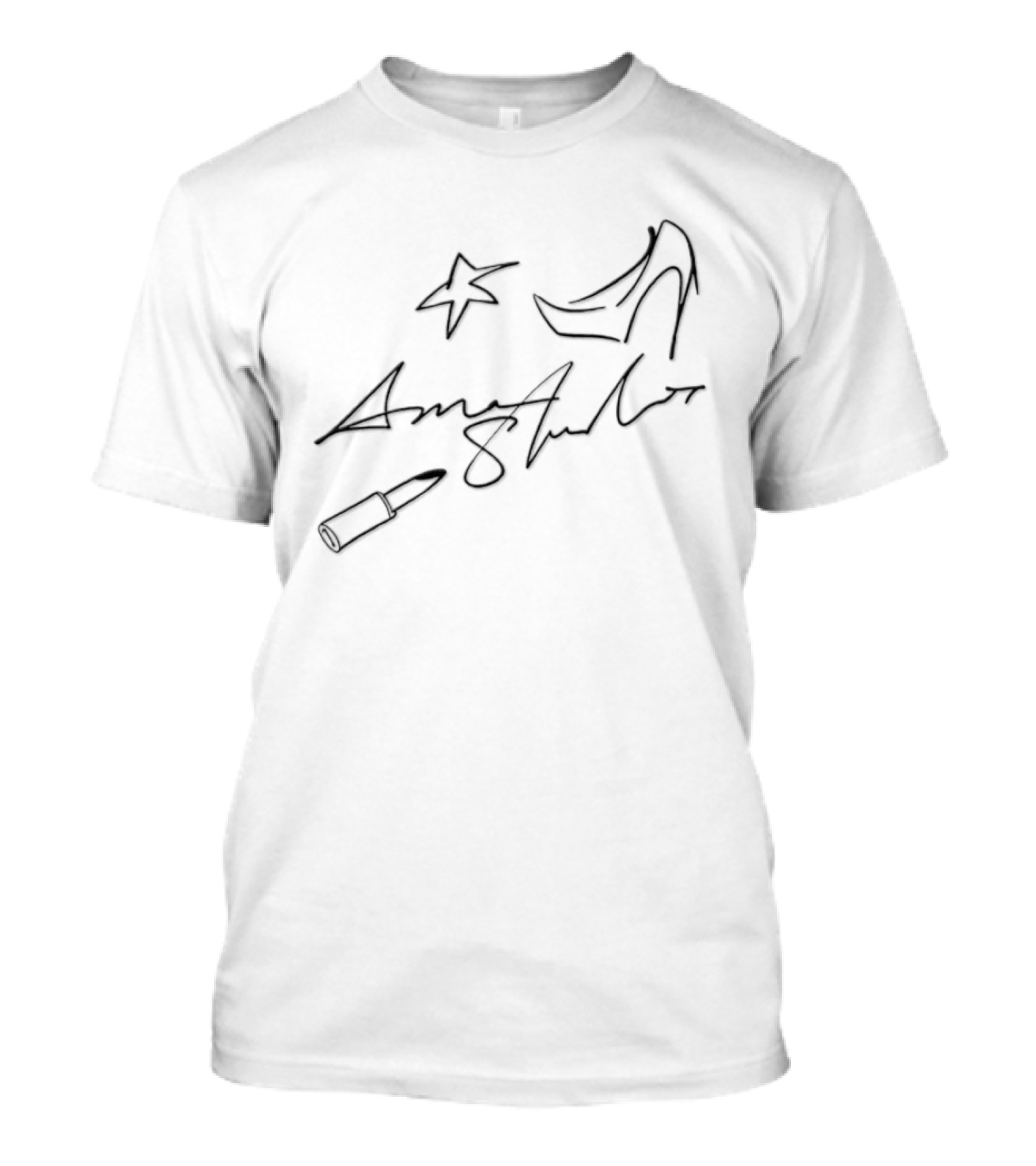 Mariah Carey Acne Studios Star Lipstick Shoe Signature T-Shirt
