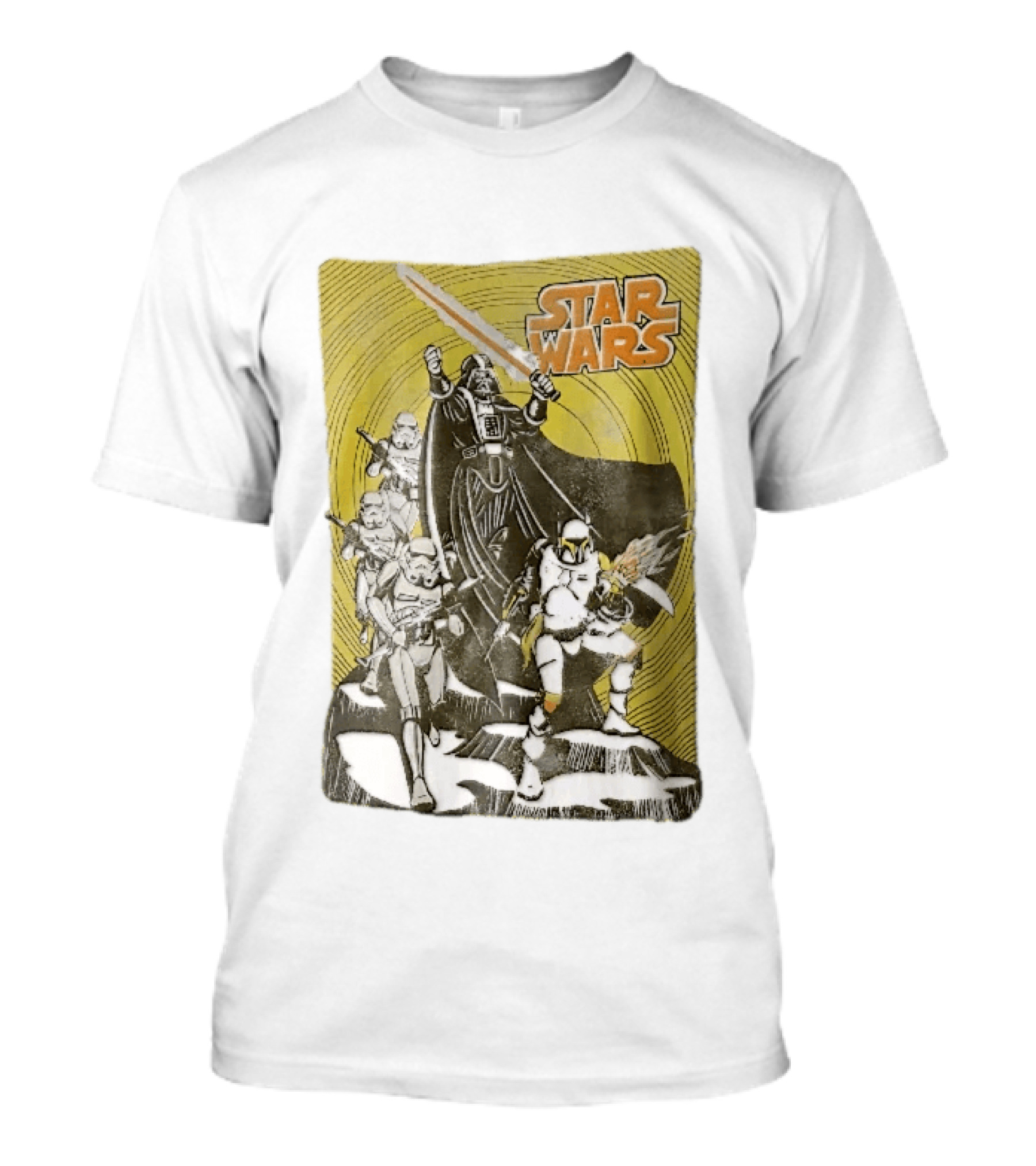 Star Wars Darth Vader Boba Fett Stormtroopers Comic Cover T-Shirt