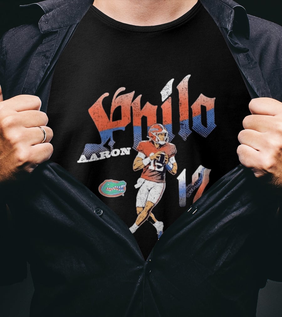 Aaron Philo No 12 Florida Gators Football Player T-Shirt