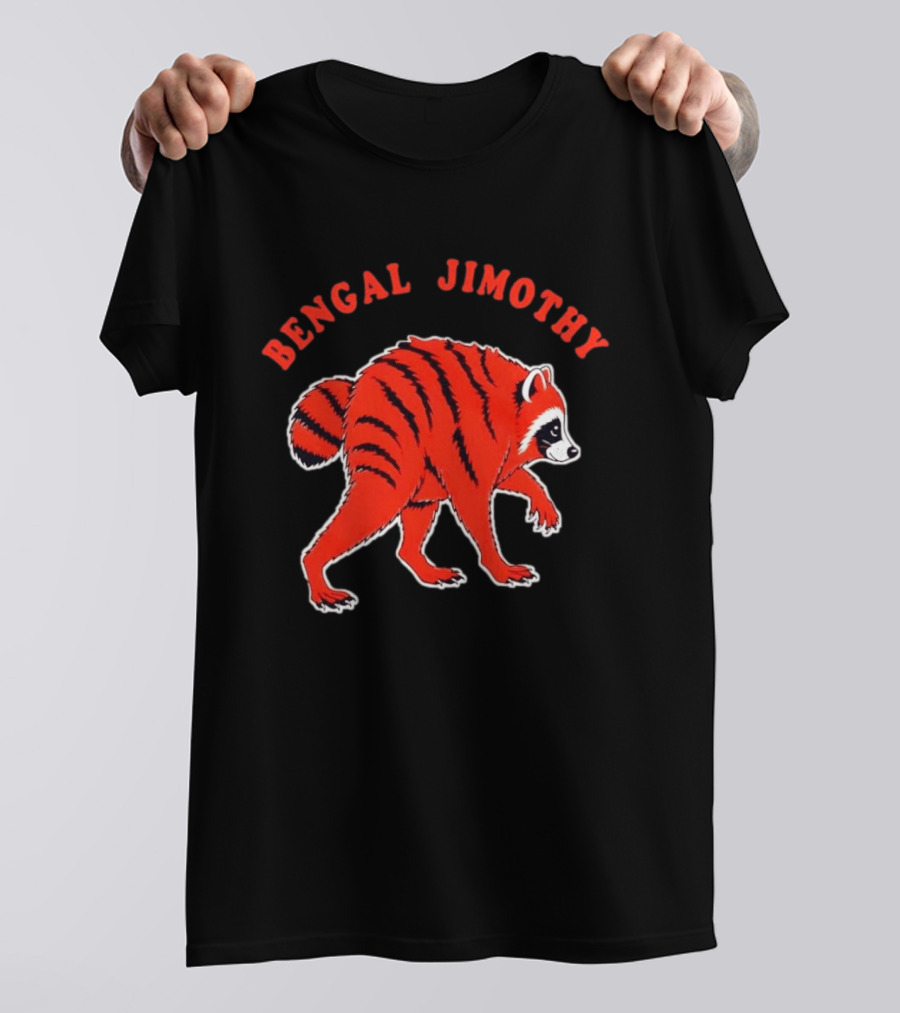 Bengal Jimothy Raccoon Cincinnati Bengals Fan T-Shirt