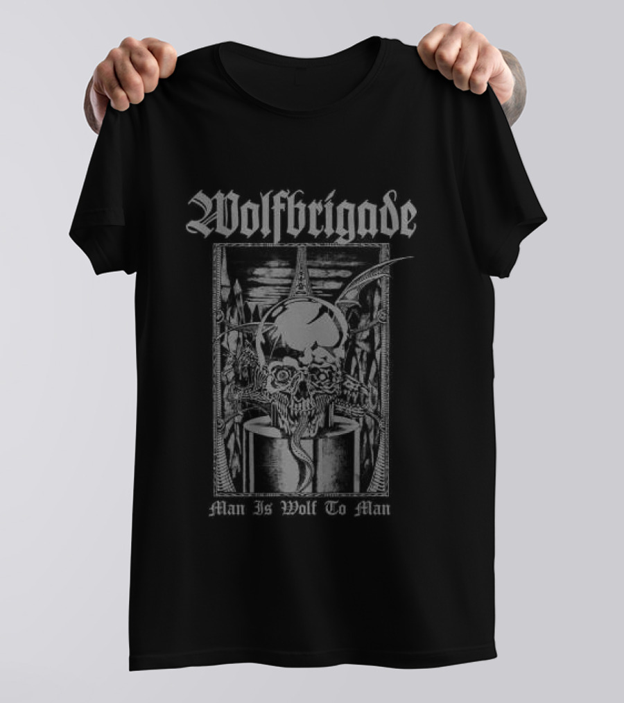Wolfbrigade Man Is Wolf To Man Indiemerch Shop T-Shirt