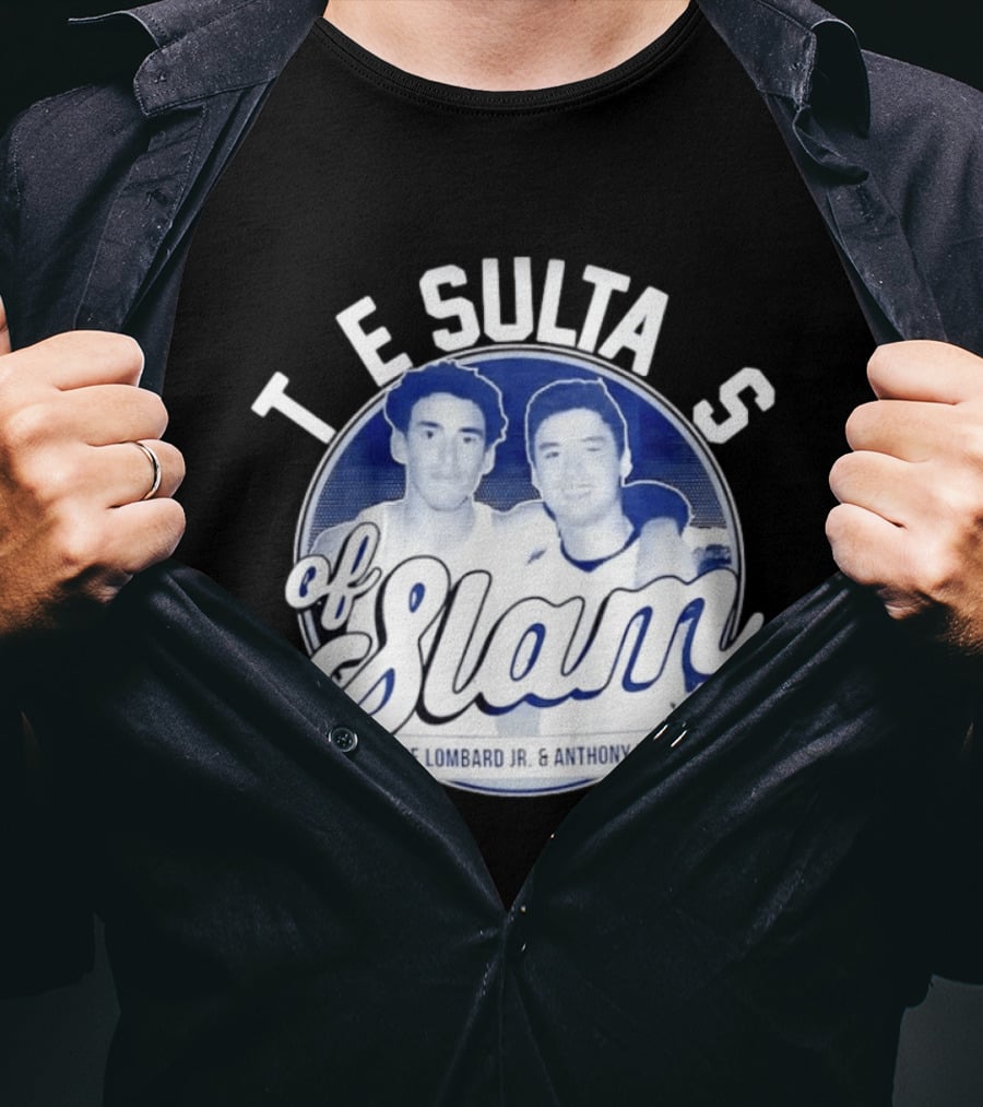 New York Yankees The Sultans Of Slam George Lombard Jr. Anthony Volpe T-Shirt