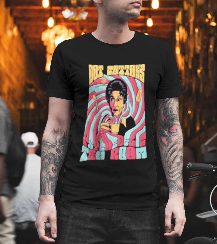 Dot Cotton's Psychedelic Tea Room Eastenders Retro Swirl T-Shirt