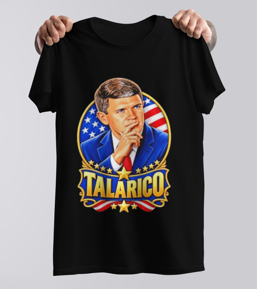 Talarico Presidential Style With American Flag T-Shirt