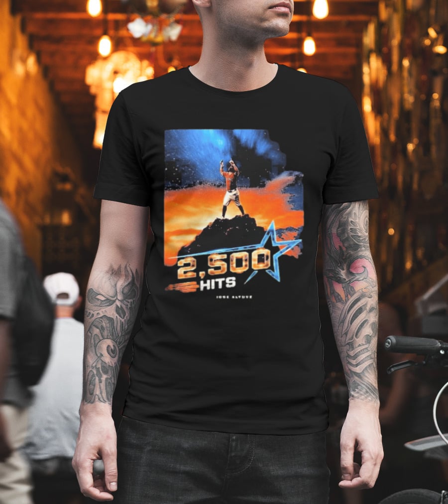 Jose Altuve 2500 Hits Milestone Houston Astros MLB T-Shirt