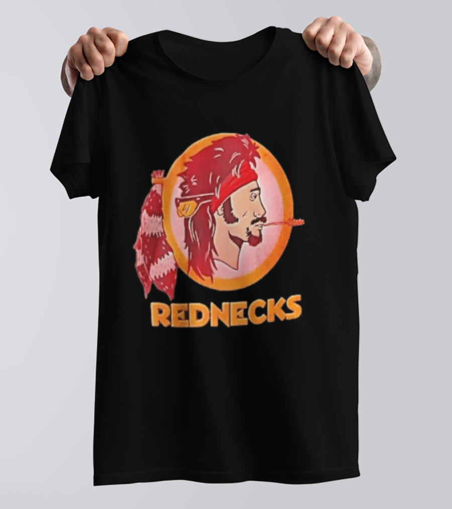 Rednecks Mullet Man Bandana Coonskin Tail Original Washington Alternative T-Shirt
