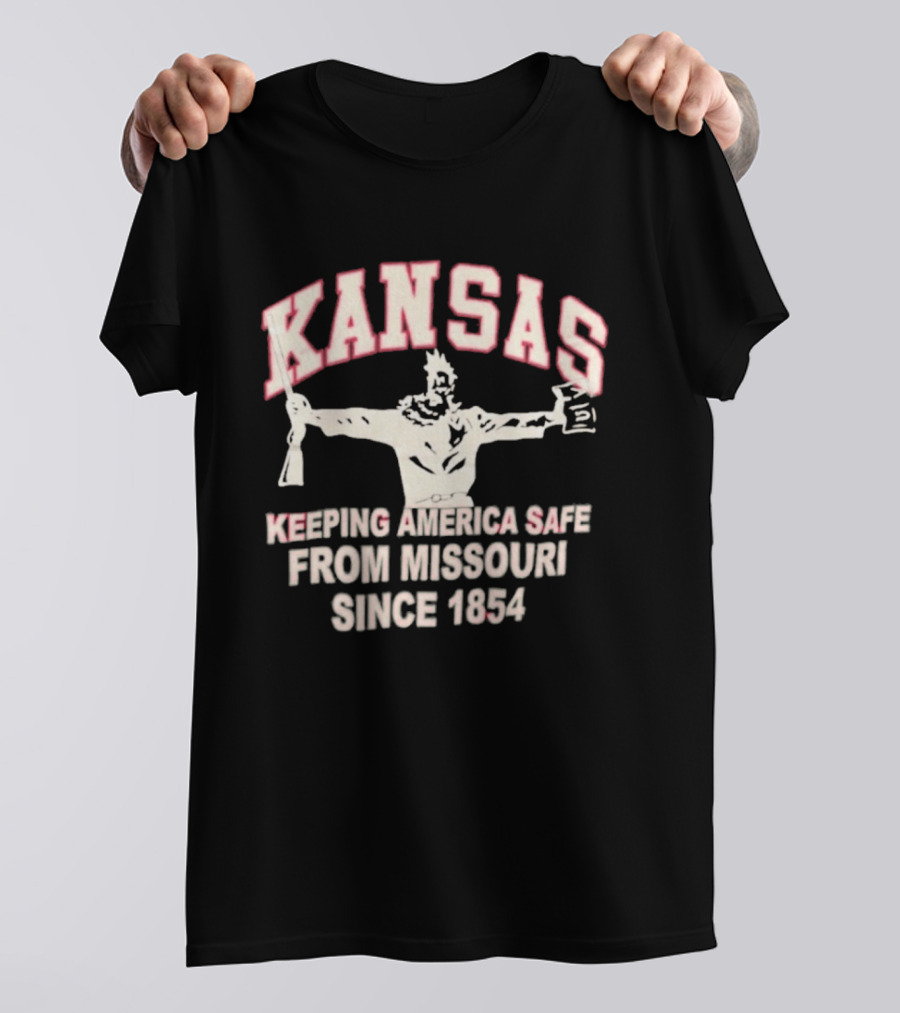 Kansas Keeping America Safe From Missouri Since 1854 Wizard Of Oz T-Shirt