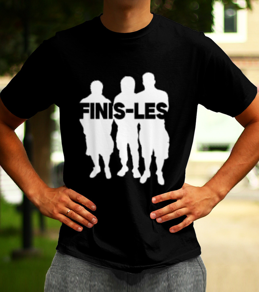 La Feve Store Finis Les Bold Figures White Silhouette Group T-Shirt