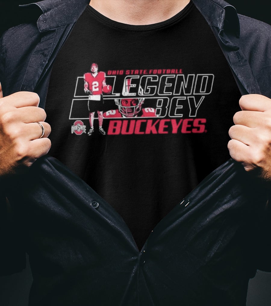 Ohio State Buckeyes Legend Bey No 2 Football Cowboys 2021 T-Shirt