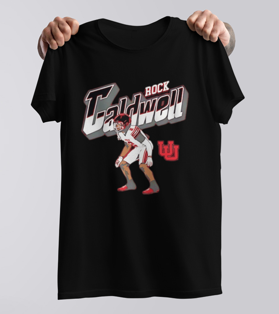 Utah Utes Rock Caldwell Football Number 2 Player U T-Shirt