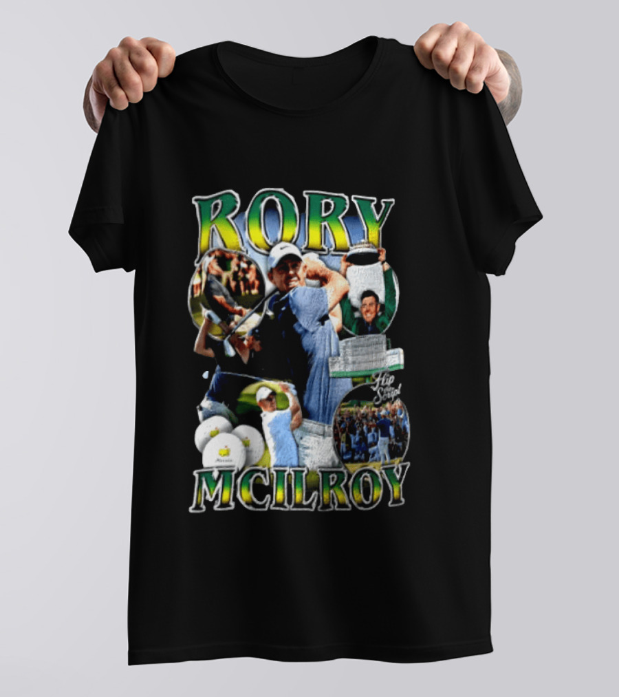 Rory McIlroy Flip The Script Golf Masters Tournament Highlights And Victories T-Shirt