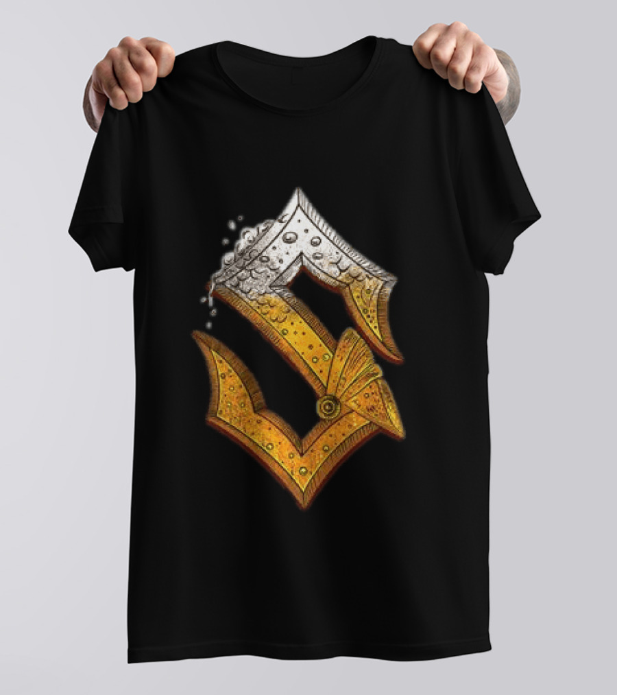 Sabaton Store Noch Ein Bier 2026 Letter S Beer Foam T-Shirt