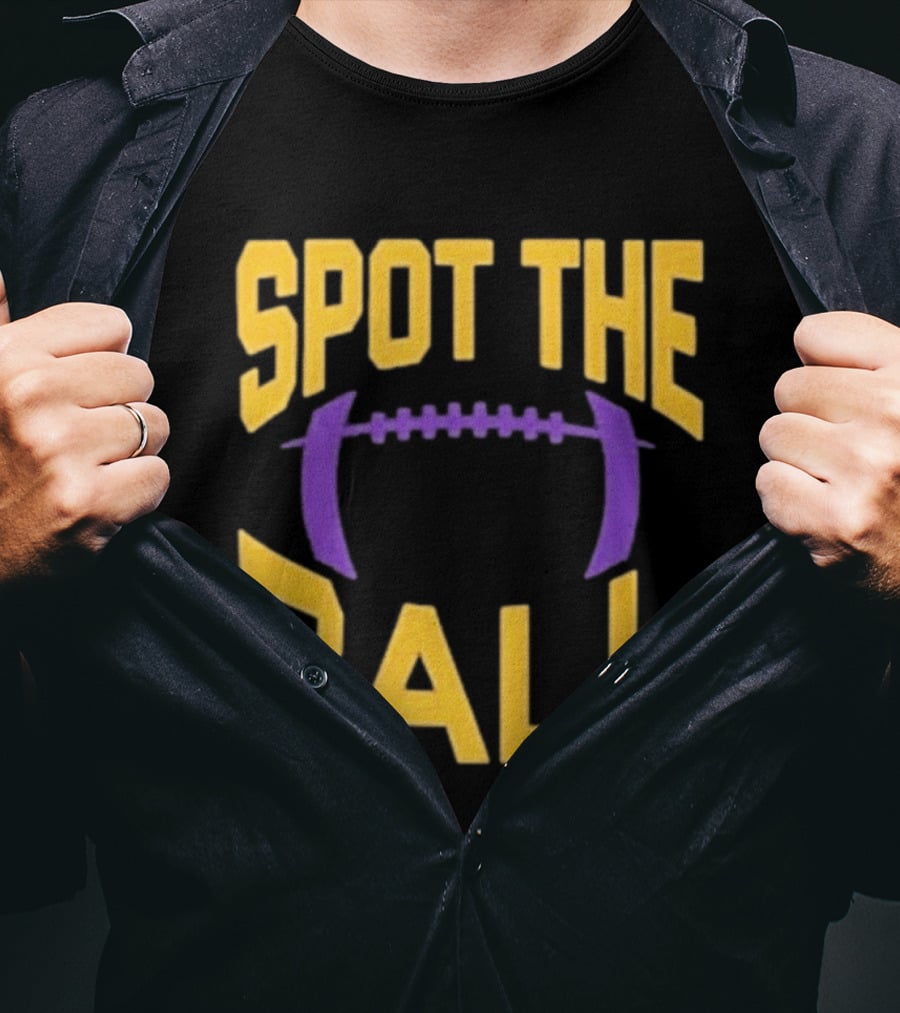 Spot The Ball Football Enthusiast Game Challenge T-Shirt