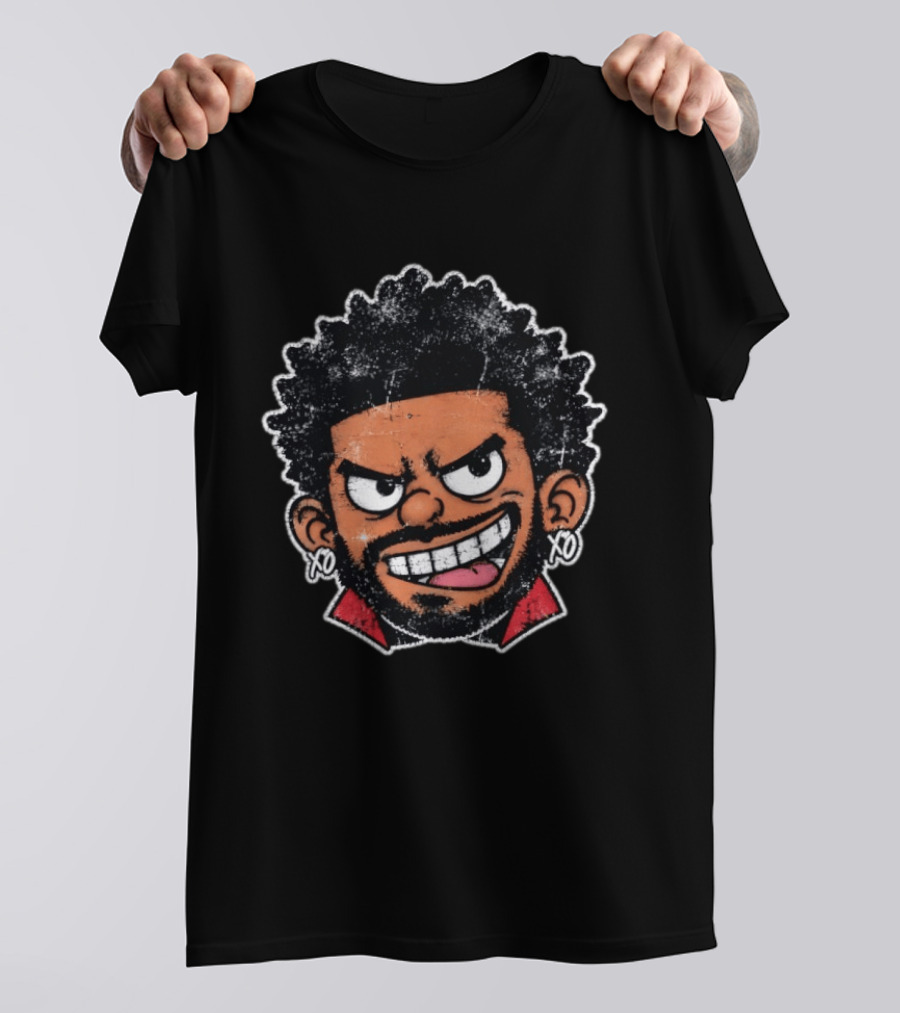 The Weeknd XO Earrings Cartoon T-Shirt
