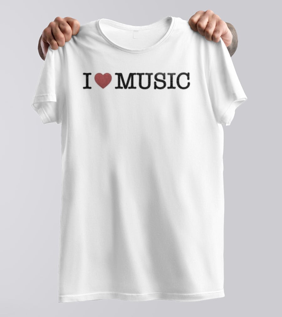 Charli XCX Store I Love Music Heart Design Merchandise T-Shirt