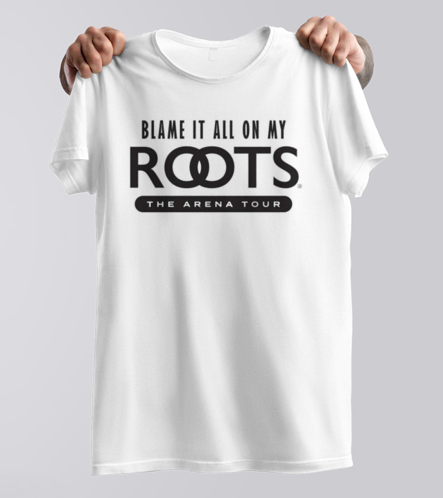 Blame It All On My Roots The Arena Tour Garth Brooks Store Crewneck Ash T-Shirt