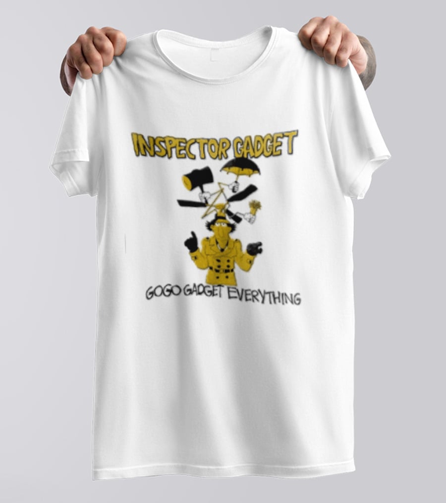 Inspector Gadget GoGo Gadget Everything Phrases And Iconic Imagery From The Classic Animated Series T-Shirt