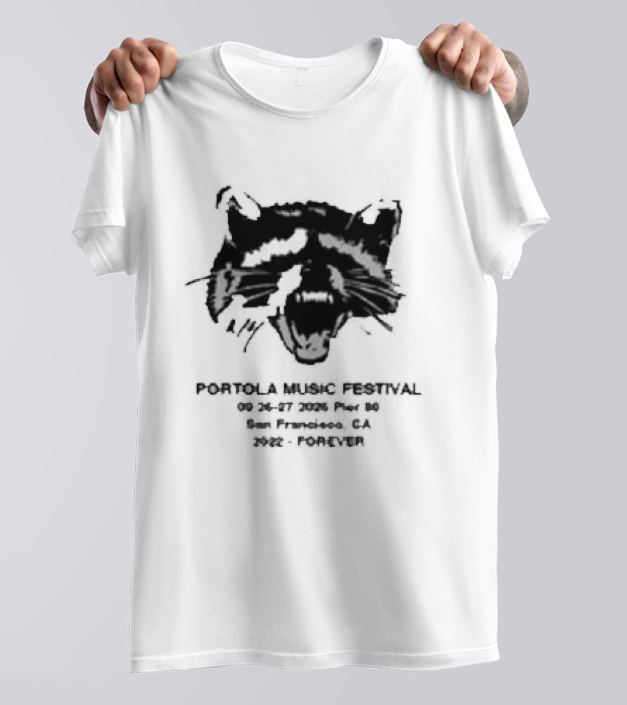 Portola Music Festival Forever Feral 2026 Lineup Cat T-Shirt