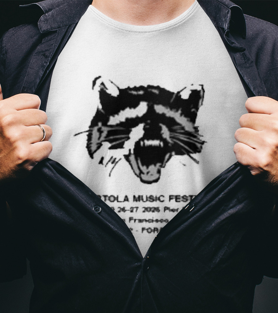 Portola Music Festival Forever Feral 2026 Lineup Cat T-Shirt
