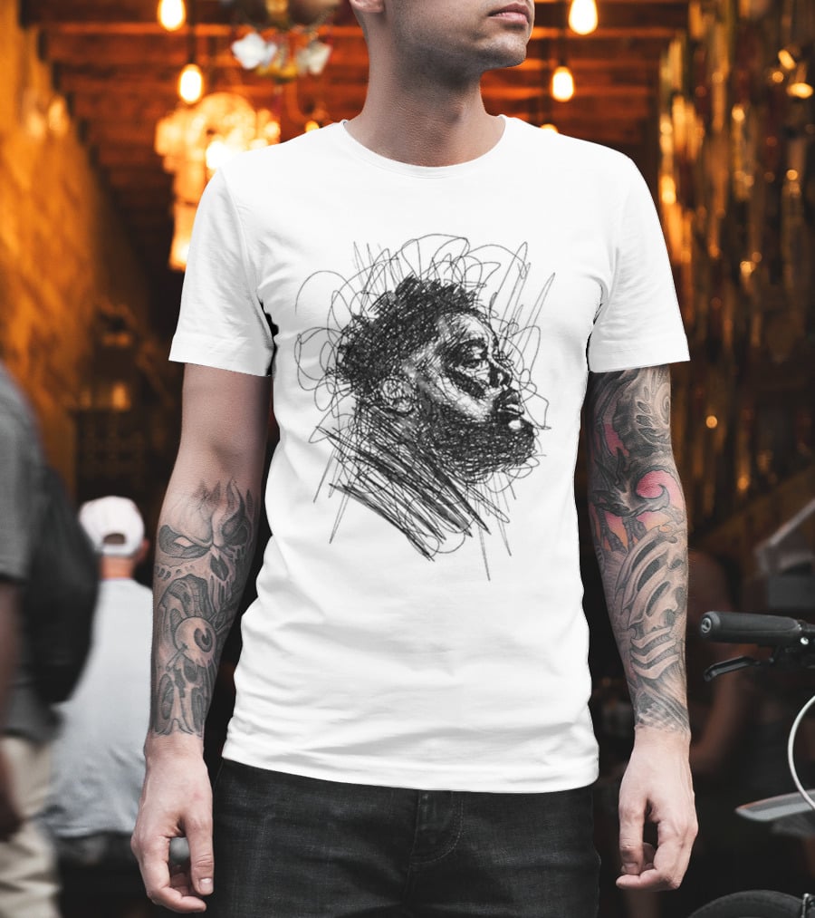 Rod Wave Dont Look Down Tour 2026 Hand Drawn Sketch T-Shirt