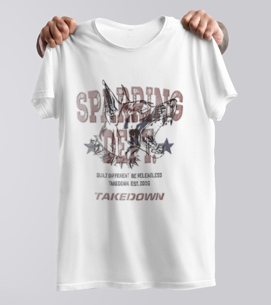 Takedown Sparring Dept Snarling Dog Be Relentless Est 2006 Built Different T-Shirt
