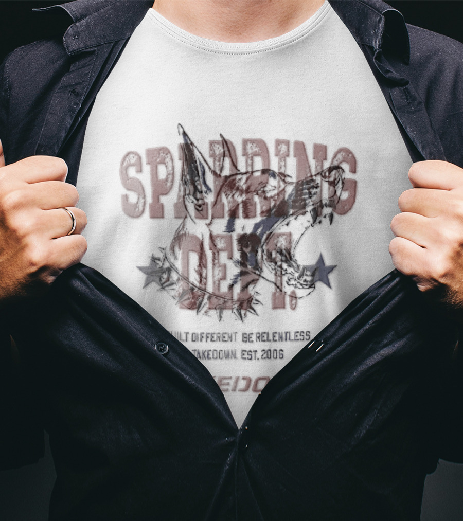 Takedown Sparring Dept Snarling Dog Be Relentless Est 2006 Built Different T-Shirt