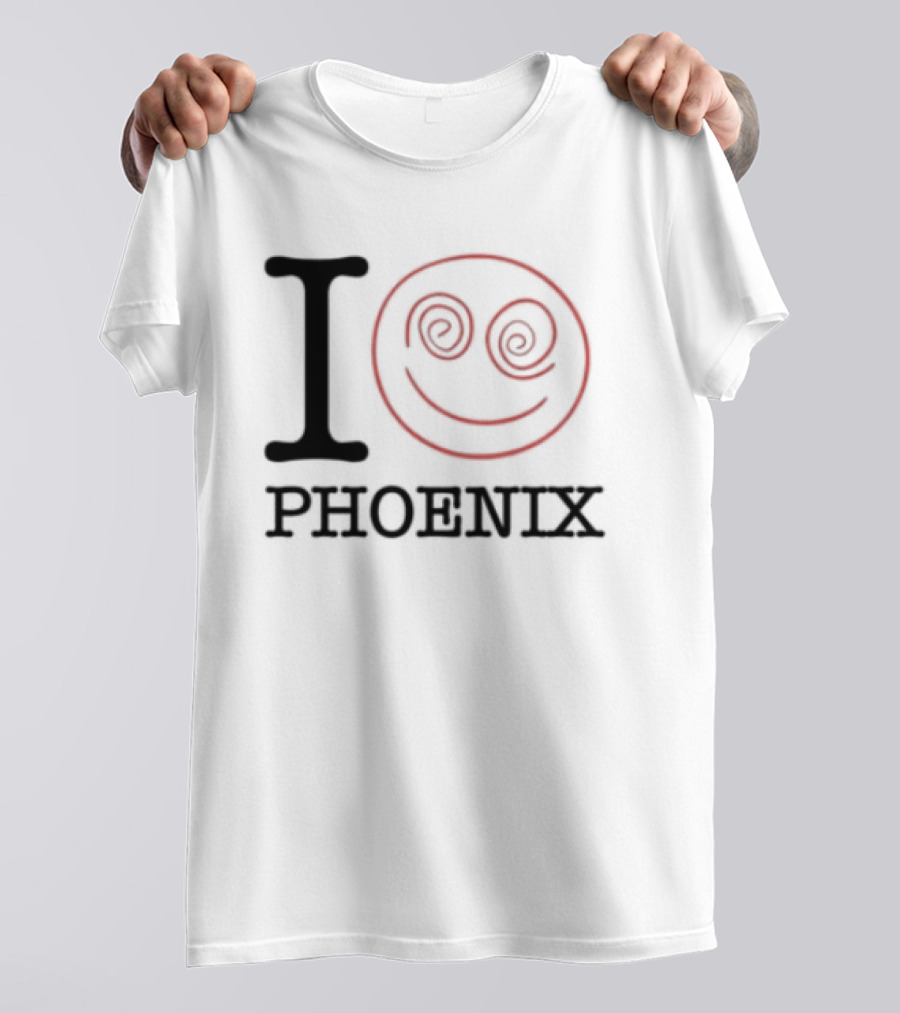 I Love Phoenix Spiral Smile Face T-Shirt