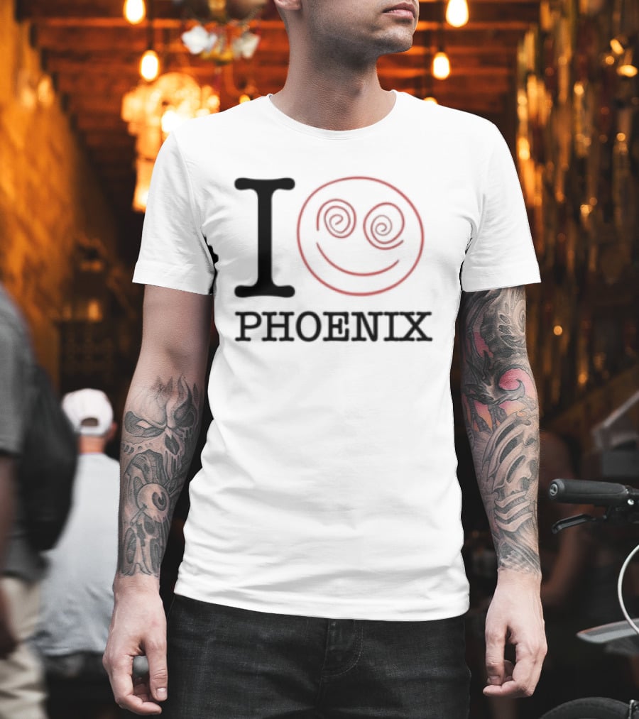 I Love Phoenix Spiral Smile Face T-Shirt