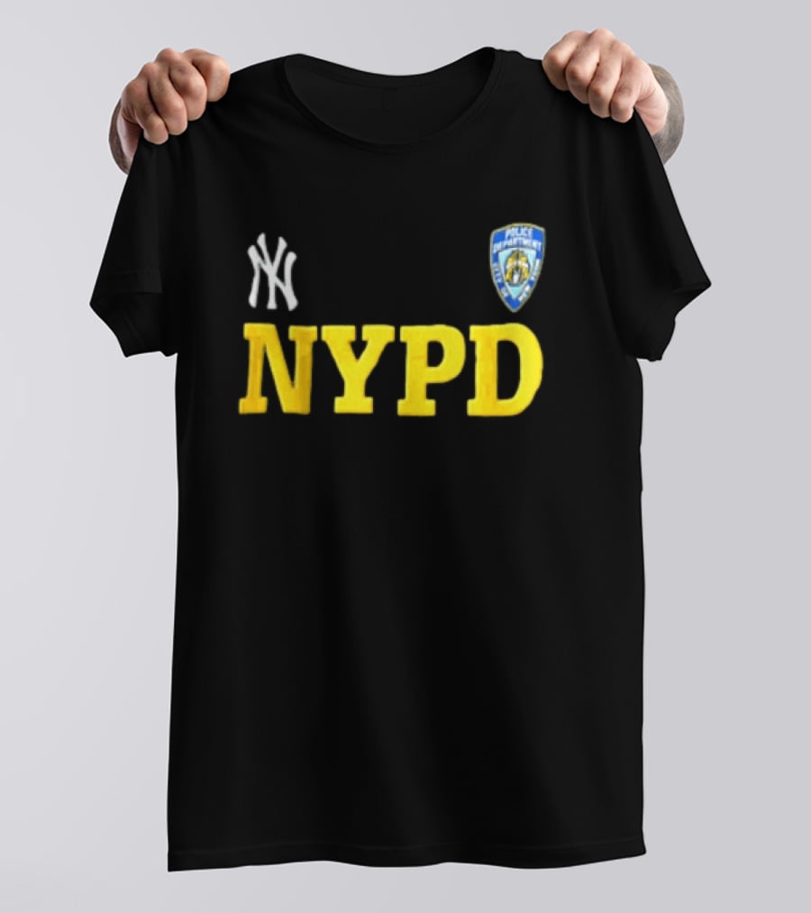 2026 New York Yankees NYPD Collaboration NY Logo And Police T-Shirt