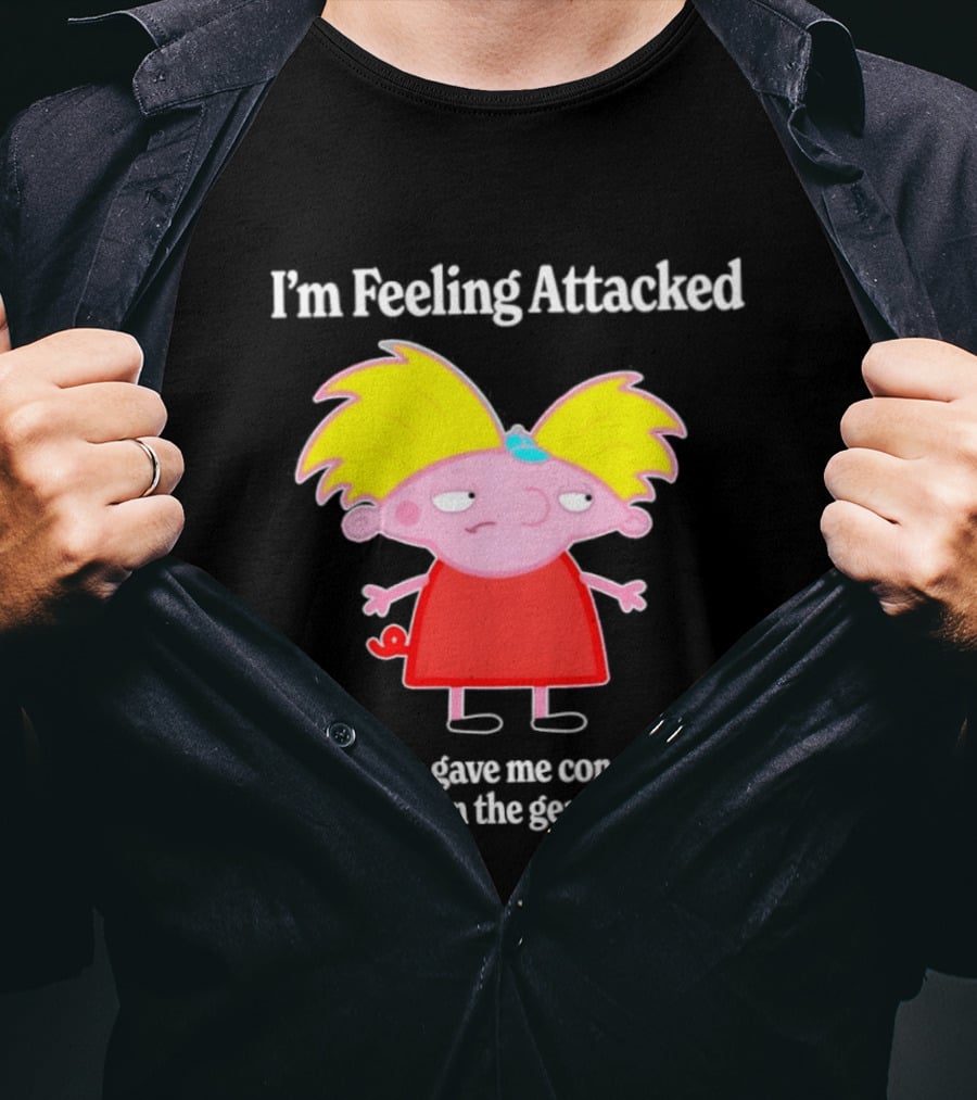 I'm Feeling Attacked Someone Gave Me Constructive Criticism In The Gentlest Way Cartoon T-Shirt