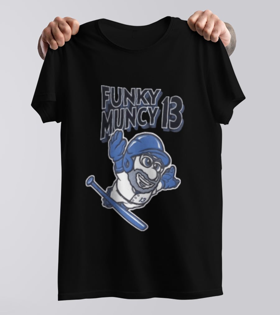 Funky Muncy 13 Baseball Cartoon T-Shirt