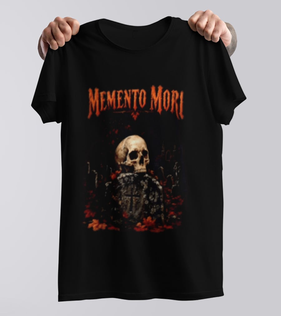 Memento Mori Skull Graveyard Gothic T-Shirt
