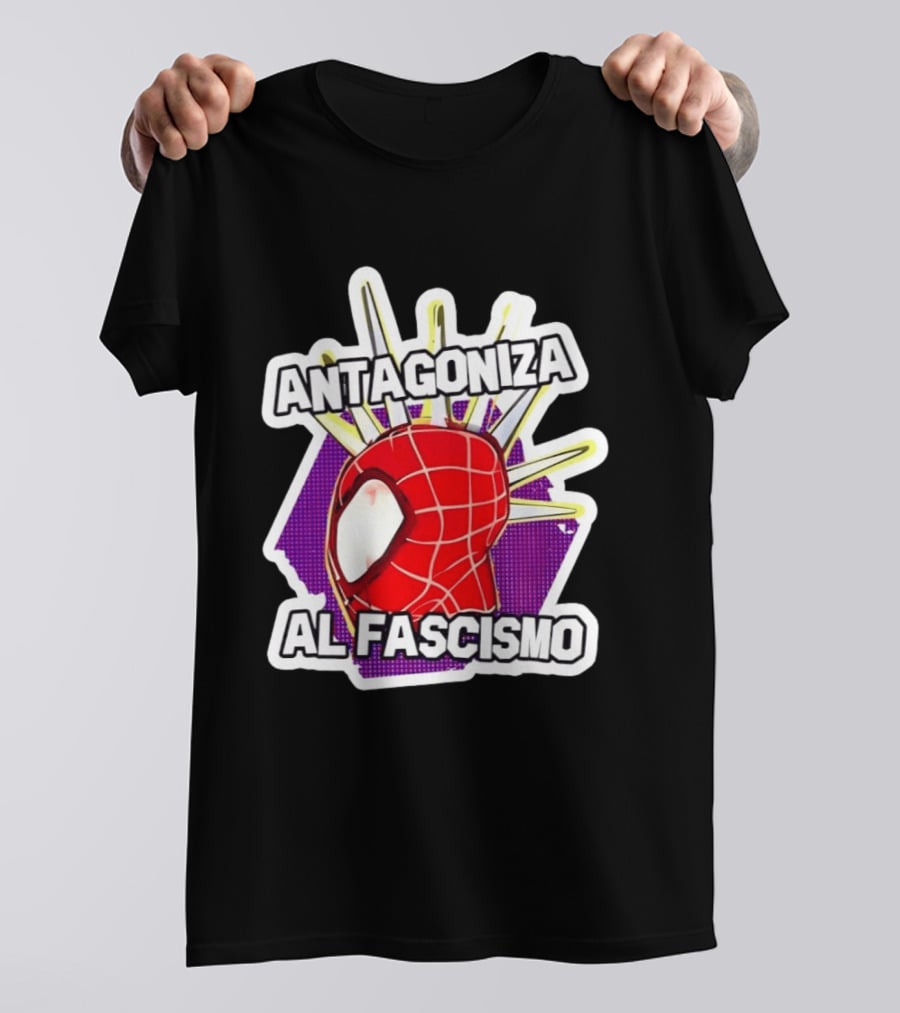 Antagoniza Al Fascismo Spider Man Anti Fascist T-Shirt