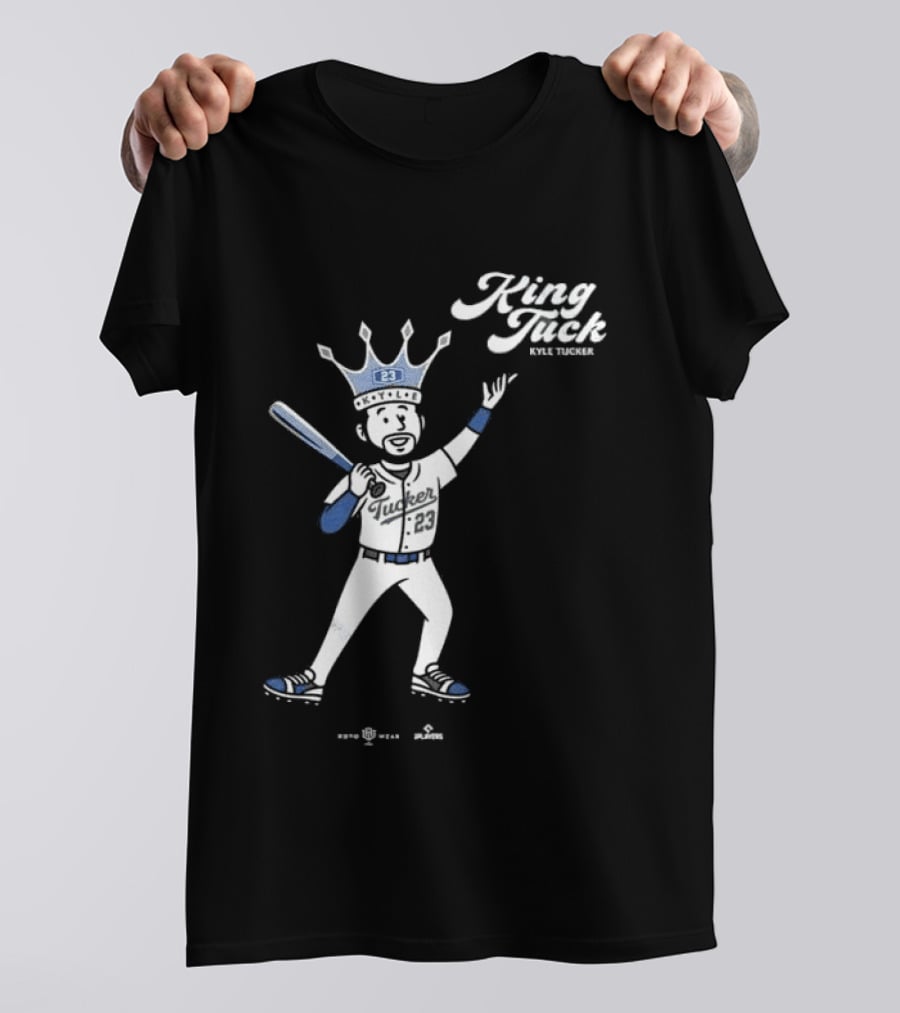 King Tuck Kyle Tucker Baseball 23 Crown Blue T-Shirt