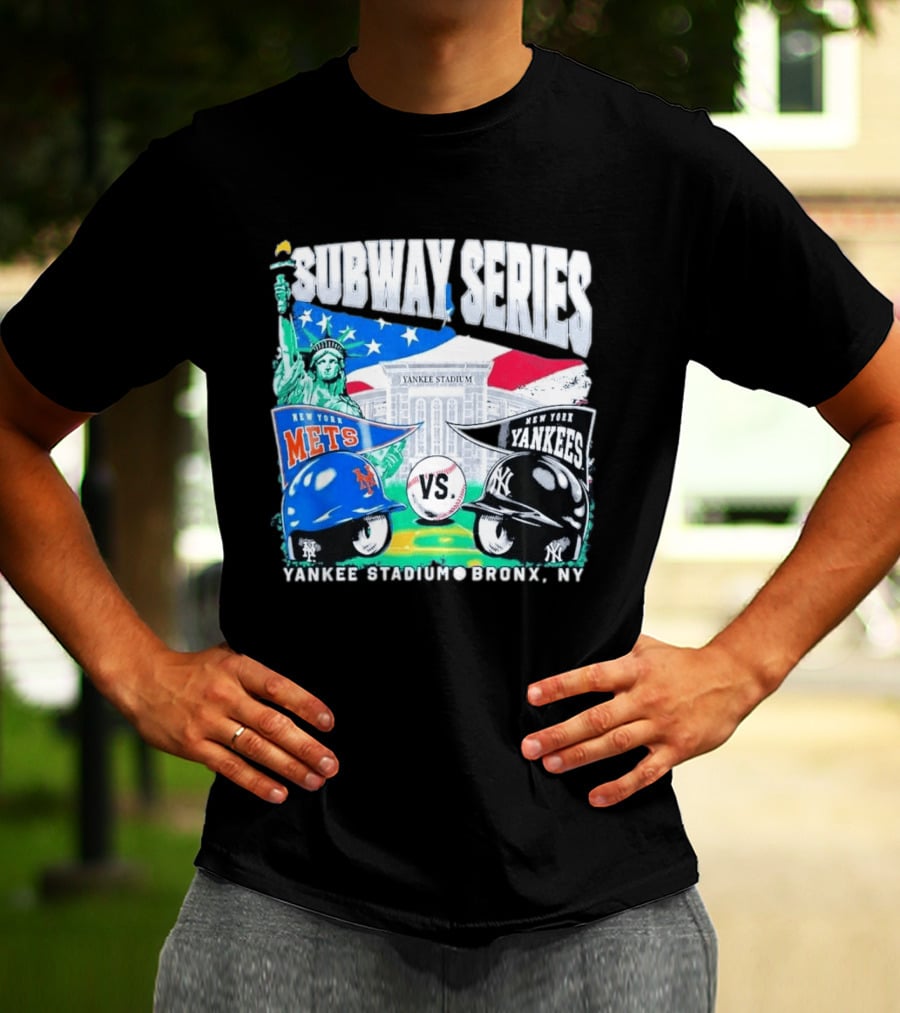 Yankee Stadium Bronx NY New York Mets Yankees Subway Series 2026 T-Shirt