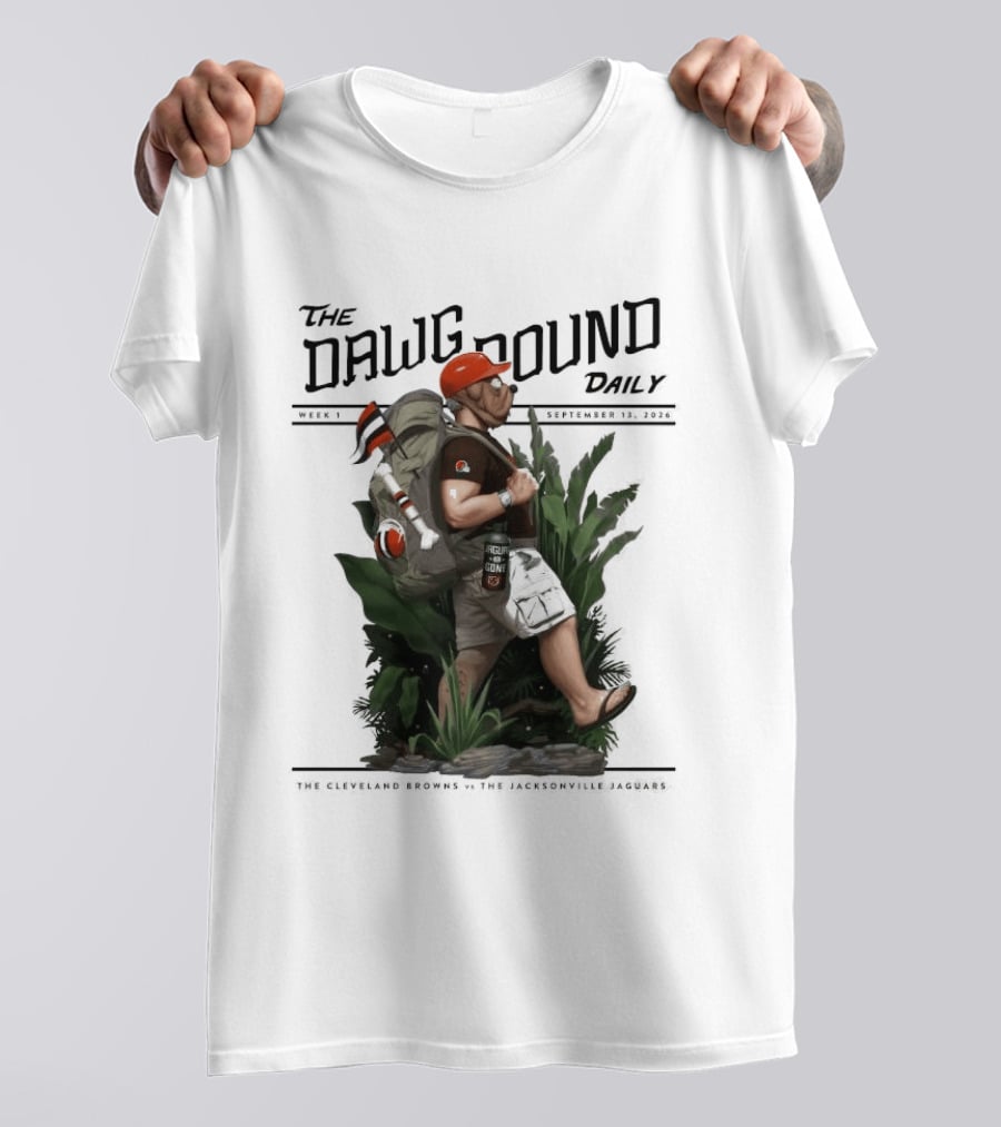 The Dawg Pound Daily September 13 2026 Cleveland Browns Vs Jacksonville Jaguars Week 1 T-Shirt