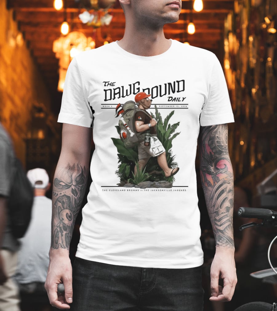 The Dawg Pound Daily September 13 2026 Cleveland Browns Vs Jacksonville Jaguars Week 1 T-Shirt