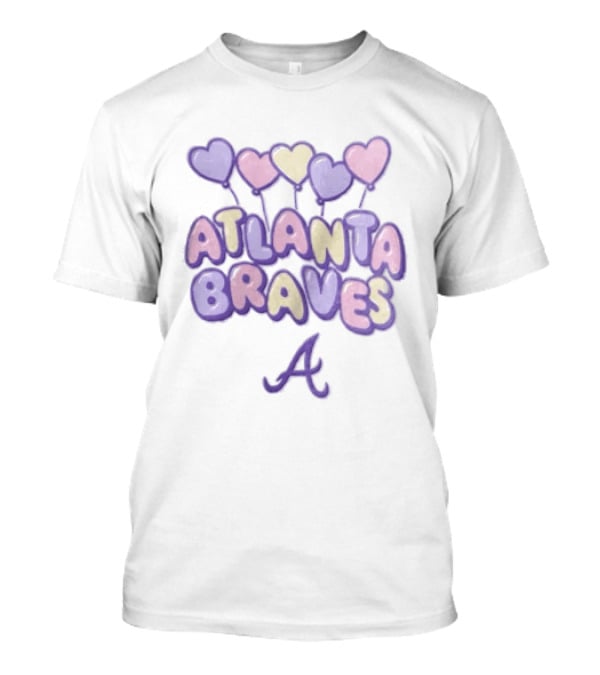 Atlanta Braves Hearts Blooper Fan T-Shirt