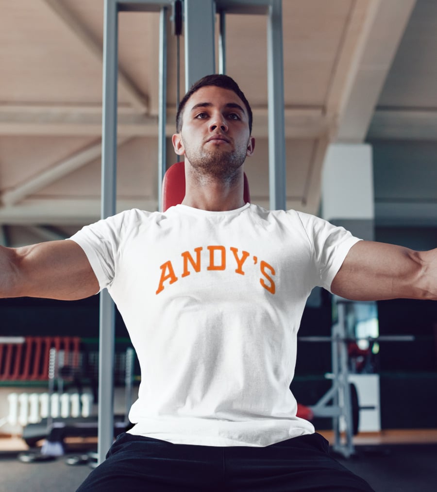 Andy's Frozen Custard Pumpkin Mockneck Eatandys Store T-Shirt