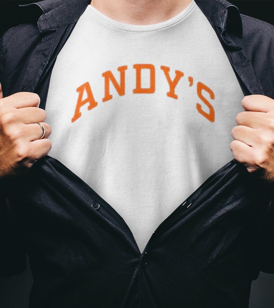 Andy's Frozen Custard Pumpkin Mockneck Eatandys Store T-Shirt