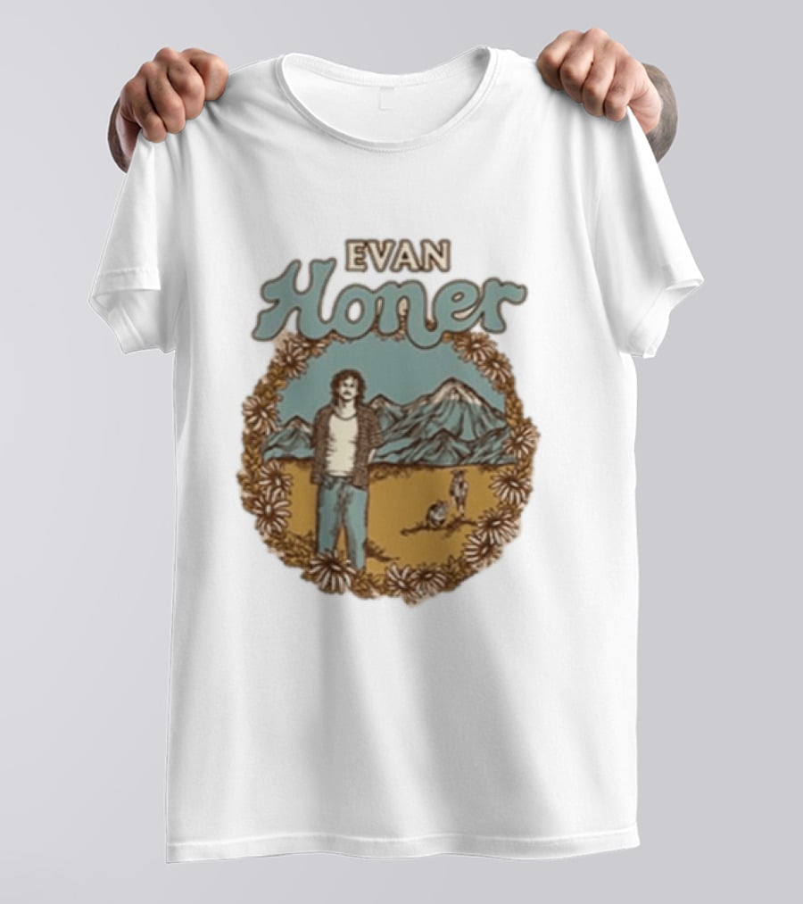 Evan Honer It's An Even Longer Road Tour 2026 Mountain Scene T-Shirt